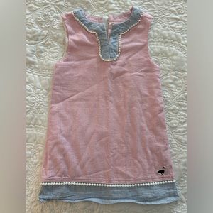 Blue and Pink seersucker dress